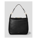 Binfop ACC Black Melo Soft Top Zip Medium Shoulder Bag BE49D3M515
