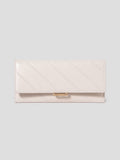 Vinpole ACC (BE51A4M150) Nora Quilting Slim Long Wallet - Ivory