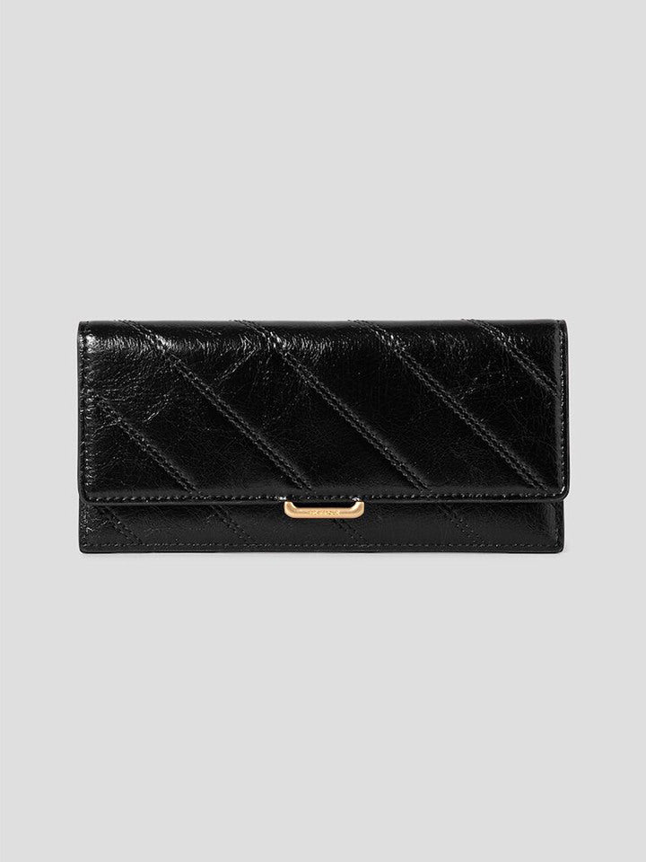 Binfoul ACC BinpolACC BE51A4M155 Norah Quilted Slim Purse - Black