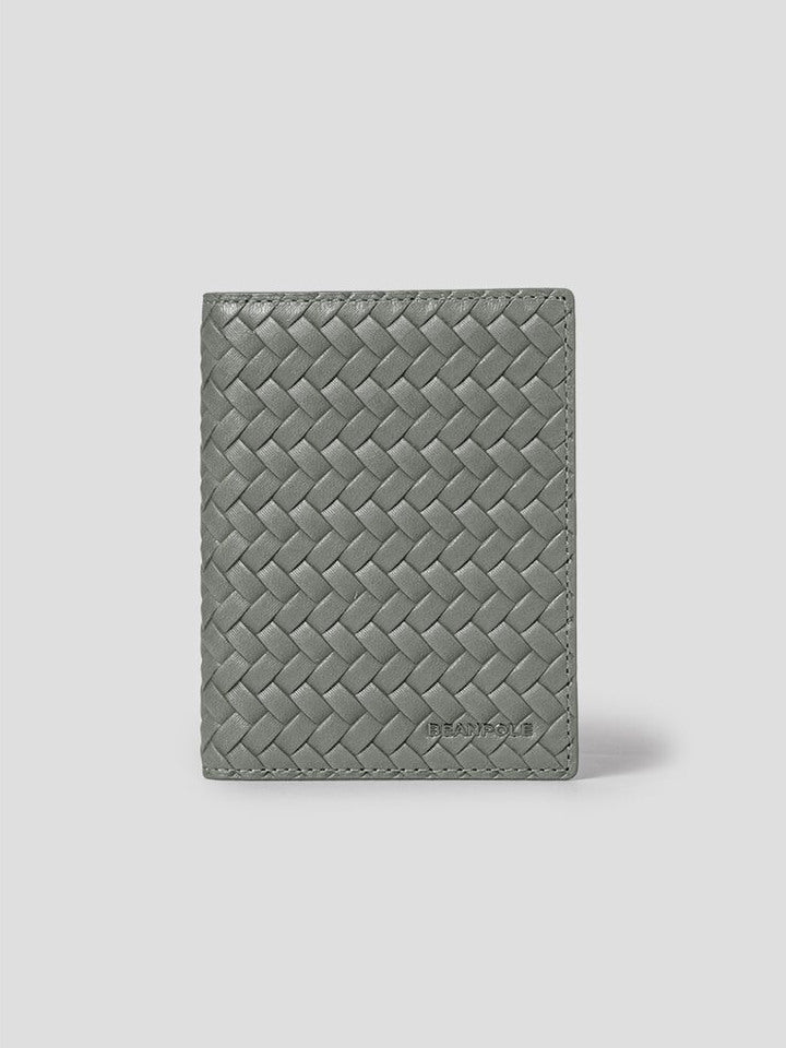 Binfou ACC Leather Mesh Card Wallet - Khaki