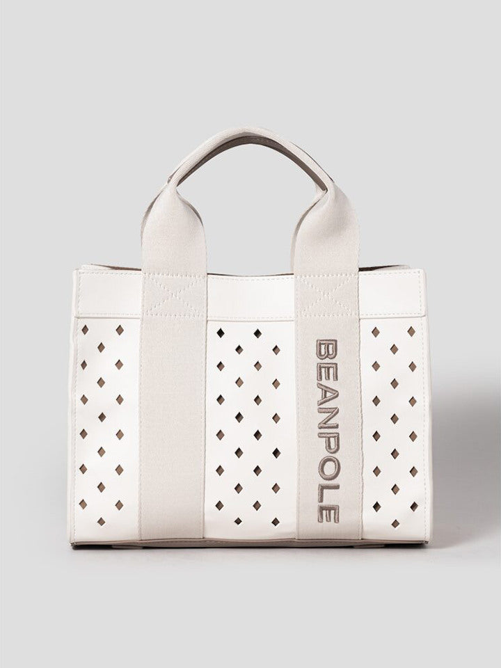 Binfoul ACC Women's Gray Punched Cart Bag - Ivory
