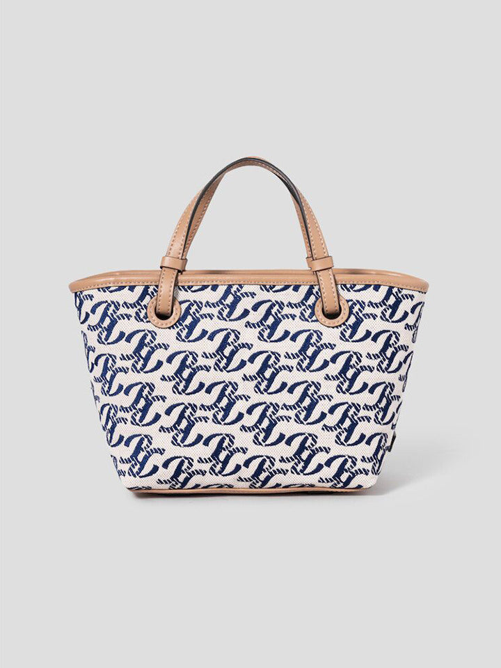 Binfoul ACC Summer Fine Jacard Small Tote Bag - Navy