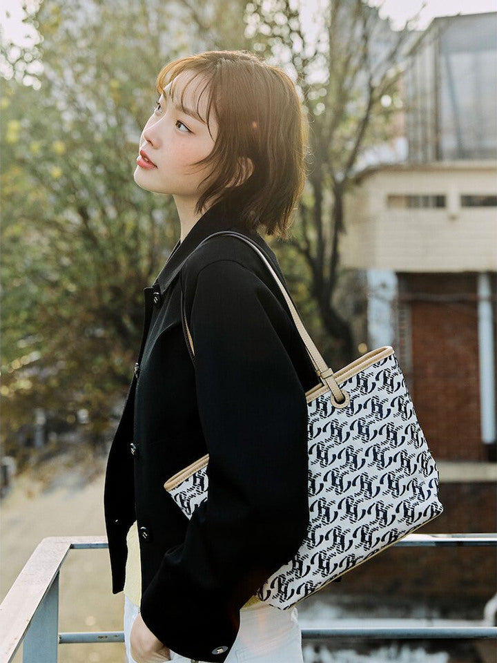 Beanpole ACC [BeanpoleACC](BE53D3M06R) Summer Fine Jacquard Shoulder Bag Navy