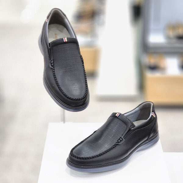 Tandy M323002 Men's 4cm Black Simple Casual Cushion Slip-on Jacket