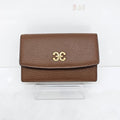 Esquaia Women's Gold Accent Embossed Leather Card Wallet EODFPR603JK