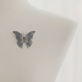 Jaye Rohren Jade Diamond Butterfly Silver Brooch