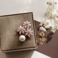 Jay Loren Bvdazy 11Bh0212 Flower Rose Gold Pearl Brooch