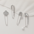 Jay Loren Bvdai 98Bh0163 White Crystal Brooch