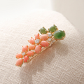 Jay Loren Badayzi Bb0298 Flower Coral Brooch