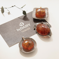 Jay Loren Bavaydez Geometric Pumpkin Antique Silver Brooch Bb0353