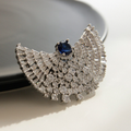 Jaye Loren Beydaji Blue Point Cubic Brooch Bb0364