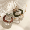 Jay Loren Beady Jazz Round Wood Pearl Brooch Bb0368