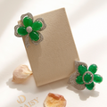 Jay Loren Biedeji FourLeafClover Lucky Brooch Bb0381