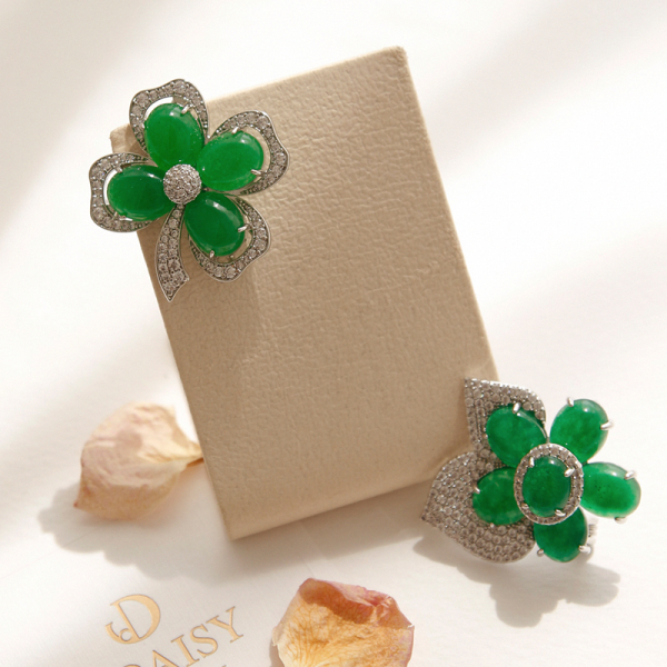 Jay Loren Biedeji FourLeafClover Lucky Brooch Bb0381