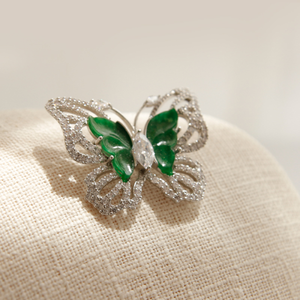 Jay Loren Venday Cubic Zirconia Butterfly Brooch Bb0383
