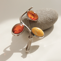Jai Loren Bvdazi Pumpkin Stone 3 Colors Silver Brooch Bb0434