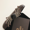 Jay Loree Bvdazy Onyx Garnet Gemstone Brooch Bb0449