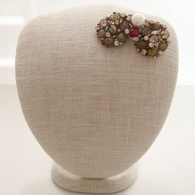 Jay Louden Beaded Pearl Brooch Bb0456