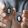 Jae Lorei Baidai Ji Cameo Makacais Silver Brooch Bb0458