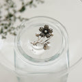 Jay Loren Bivedi White Pearl Flower Macasite Silver Brooch Bb0464
