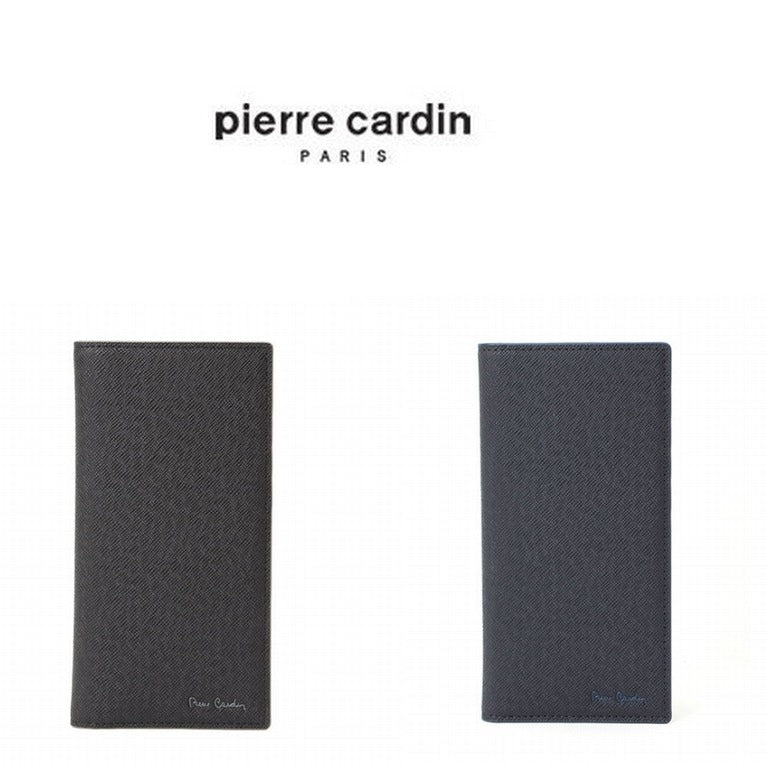 PierreGarcine Men's Wallet 01G1190E6 Black Navy Natural Leather WalletYS