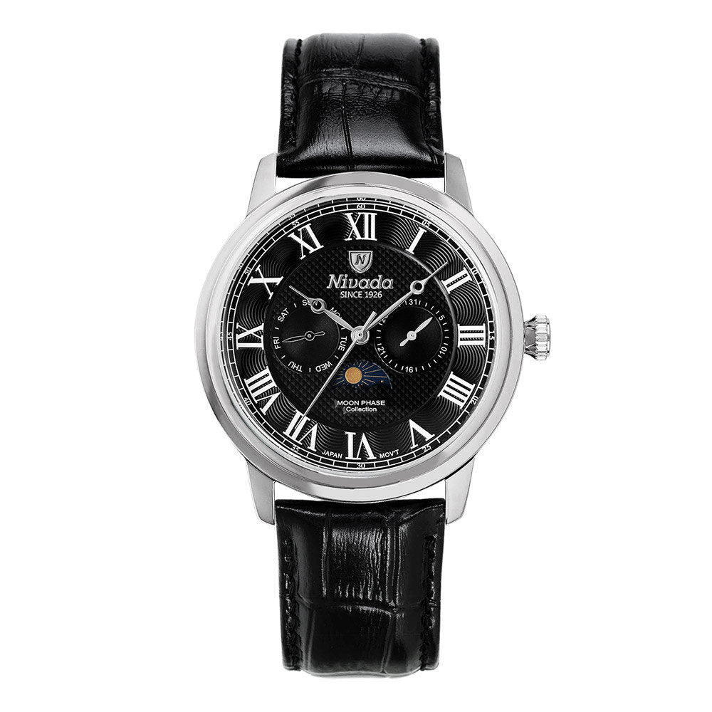 Nevada men's multi-function leather watch 1007