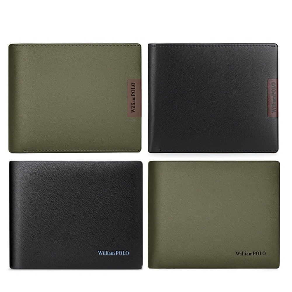 Backstage B266W Men's Natural Calf Leather 2 Types Wallet