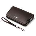 Backstay B336W Natural Cowhide Clasp Minimal Men's Clutch Bag