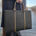 Backstage mm-t006 natural calfskin tote bag briefcase