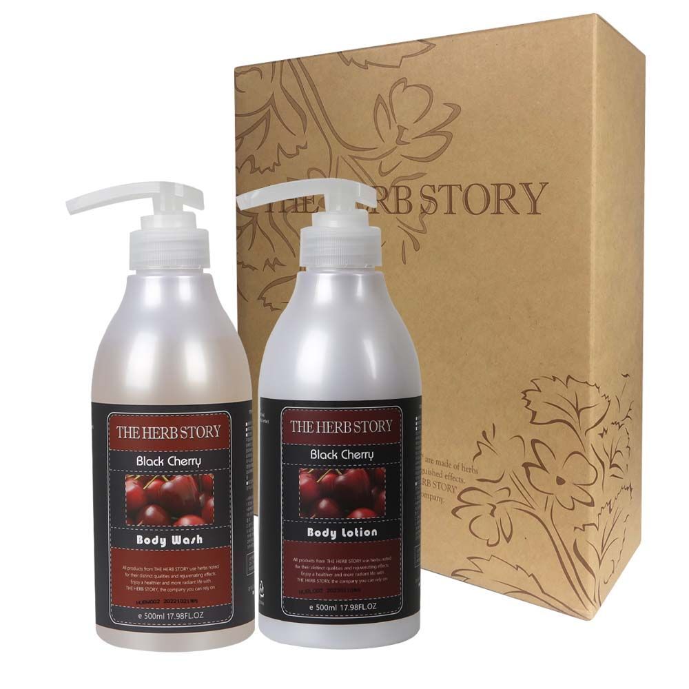 Ownerclan Popular Item HerbsStory Body Care 2-Item Gift Set A Black Cherry [WA692A7260422]