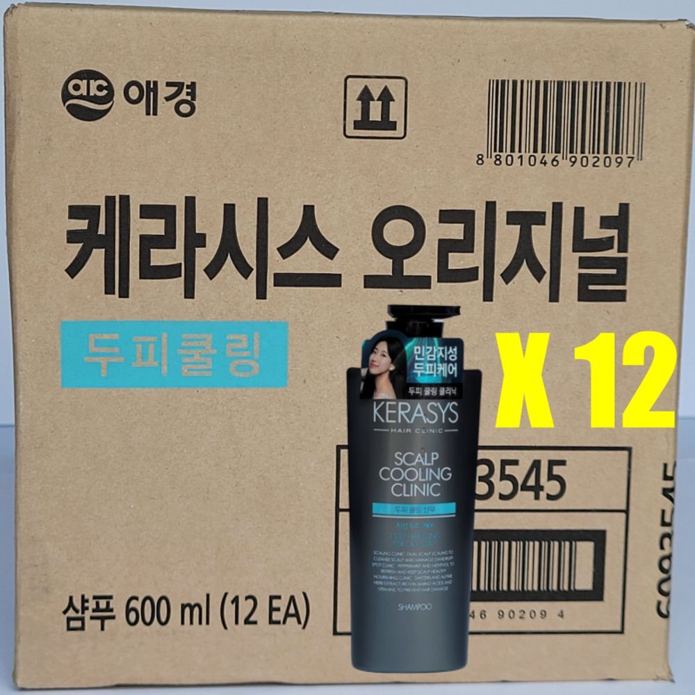 Owner's Clan popular item Acegi Keratosis Scalp Cooling Shampoo 600ml 12 pieces (1 box) [WB2F0BE2605