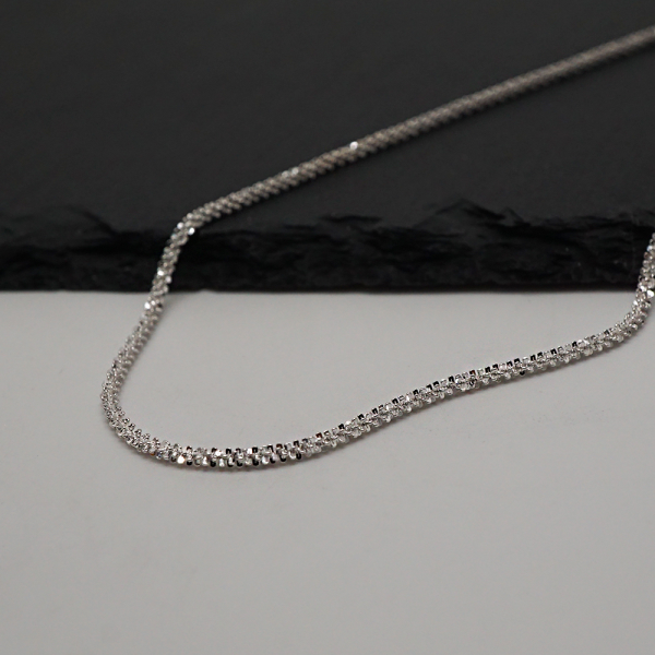 Amule[925Silver] Italian Chain Necklace AMQN2074