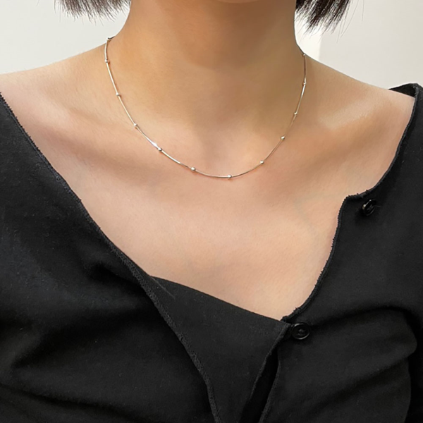 Amuel 925Silver Ball Snake Necklace AMUN5110