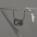 Amuel 925Silver Square Cubic Necklace AMHN2364
