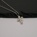 Amuel [925Silver] Cross Pearl Necklace AMHN2743