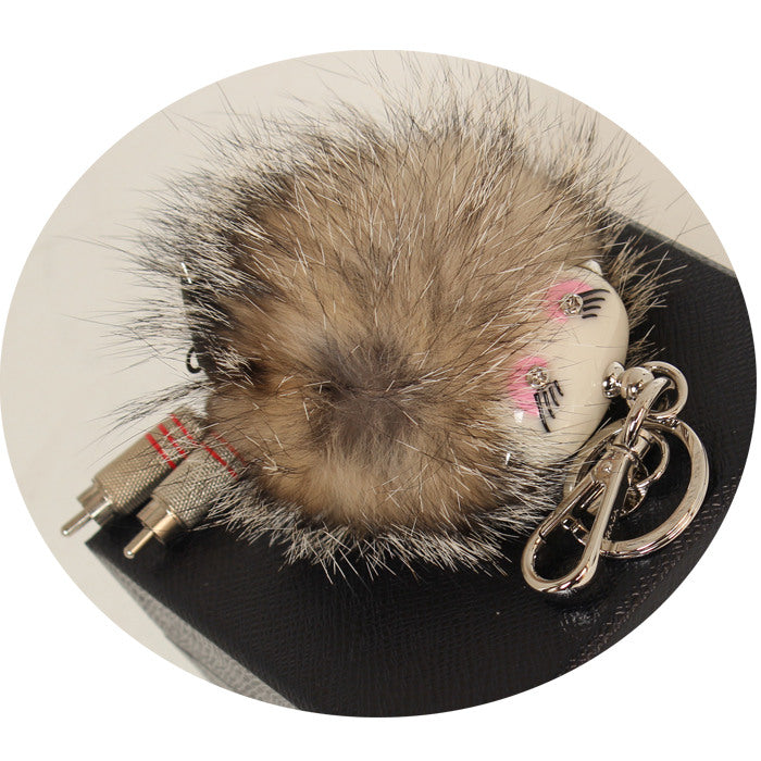 PRADA keyholder 1TR038 2EBE F0018 NATURALE