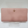 Monkross Gold Logo Points Natural Leather Women's Wallet AW8055 PINKGJA