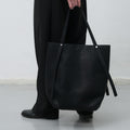 GeneralIdea WOMAN FAKE SUEDE BASKET Shoulder Bag [BLACK] / WBE4L92517