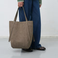 GeneralIdea WOMAN FAKE SWEDE BASKETShoulderBag [TAUPE] / WBE4L92517