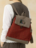 Dealmami Lace Puffing Patch Backpack / Madame Mi 40s-50s Mature Women Big Size