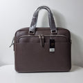 Tando Men Simple Calf Leather Embossed Briefcase B23302