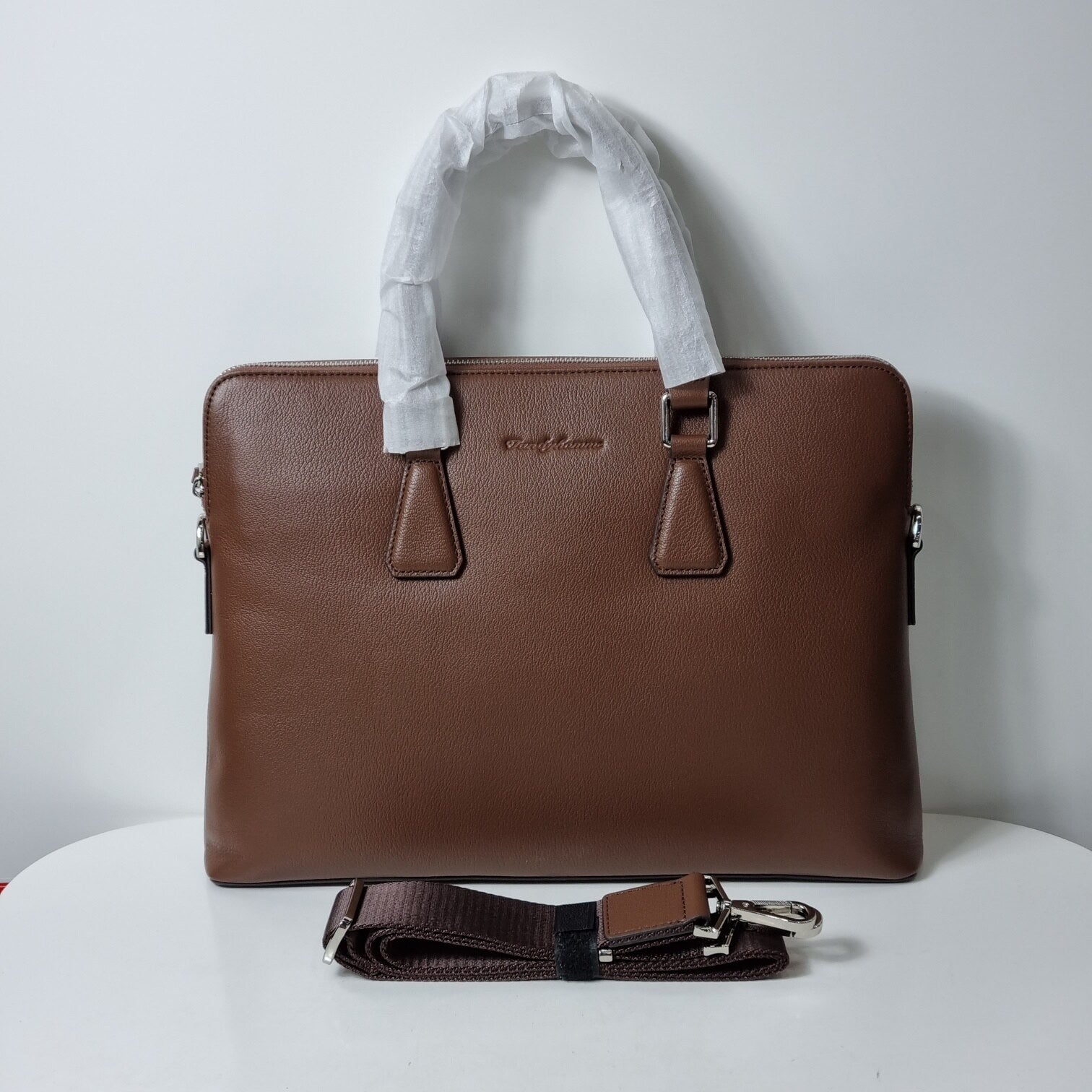 Tandy CentralSejong men simple cow leather briefcase B23306VT3