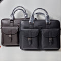 Tandy Men Simple Suede Embossed Briefcase B25304YSB