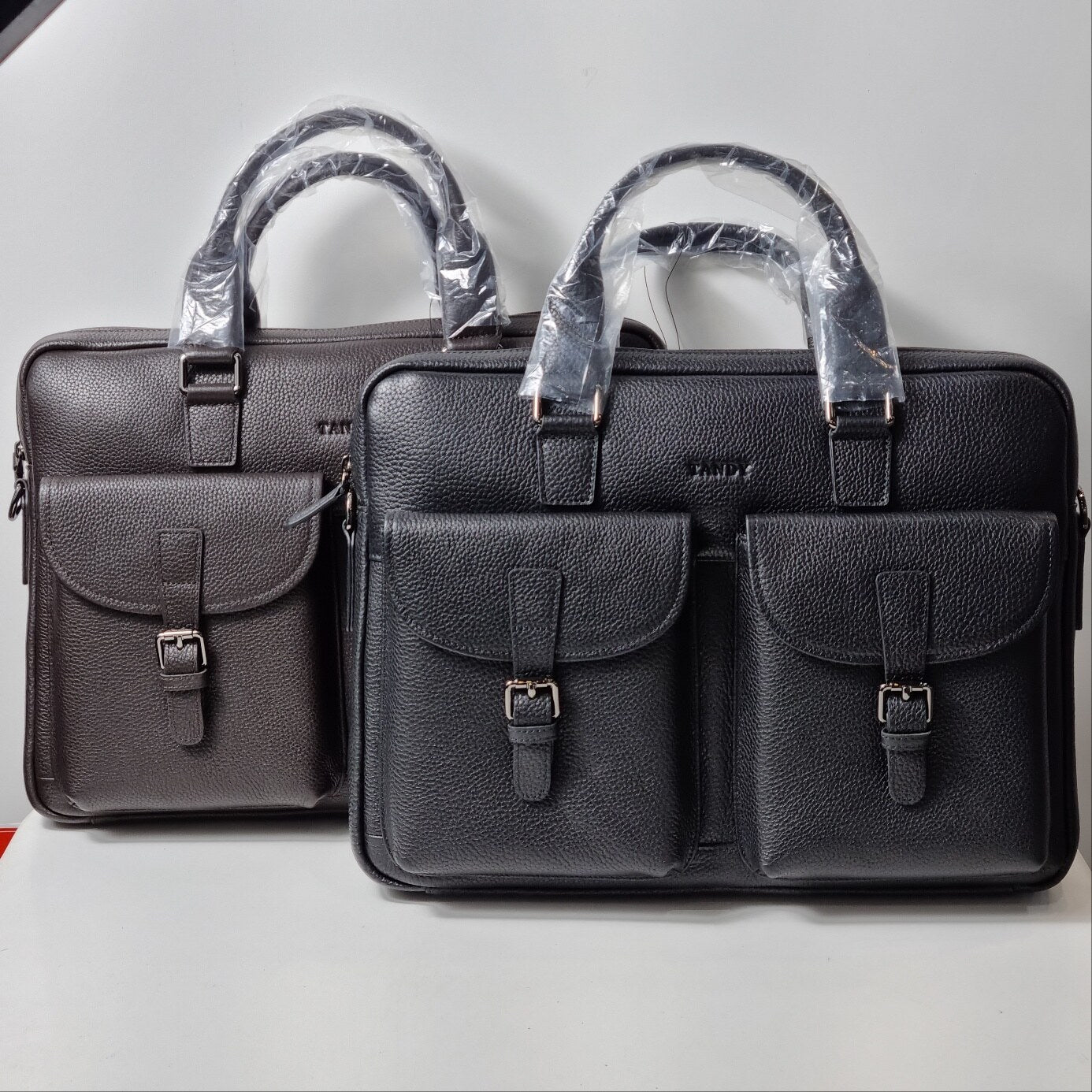 Tandy Men Simple Suede Embossed Briefcase B25304YSB