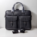Tandy Men's Simple Embossed Cowhide Briefcase B25304YSB1