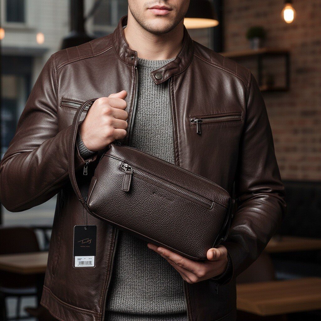 Tandy B26301Y men's clutch purse handbag daily bag