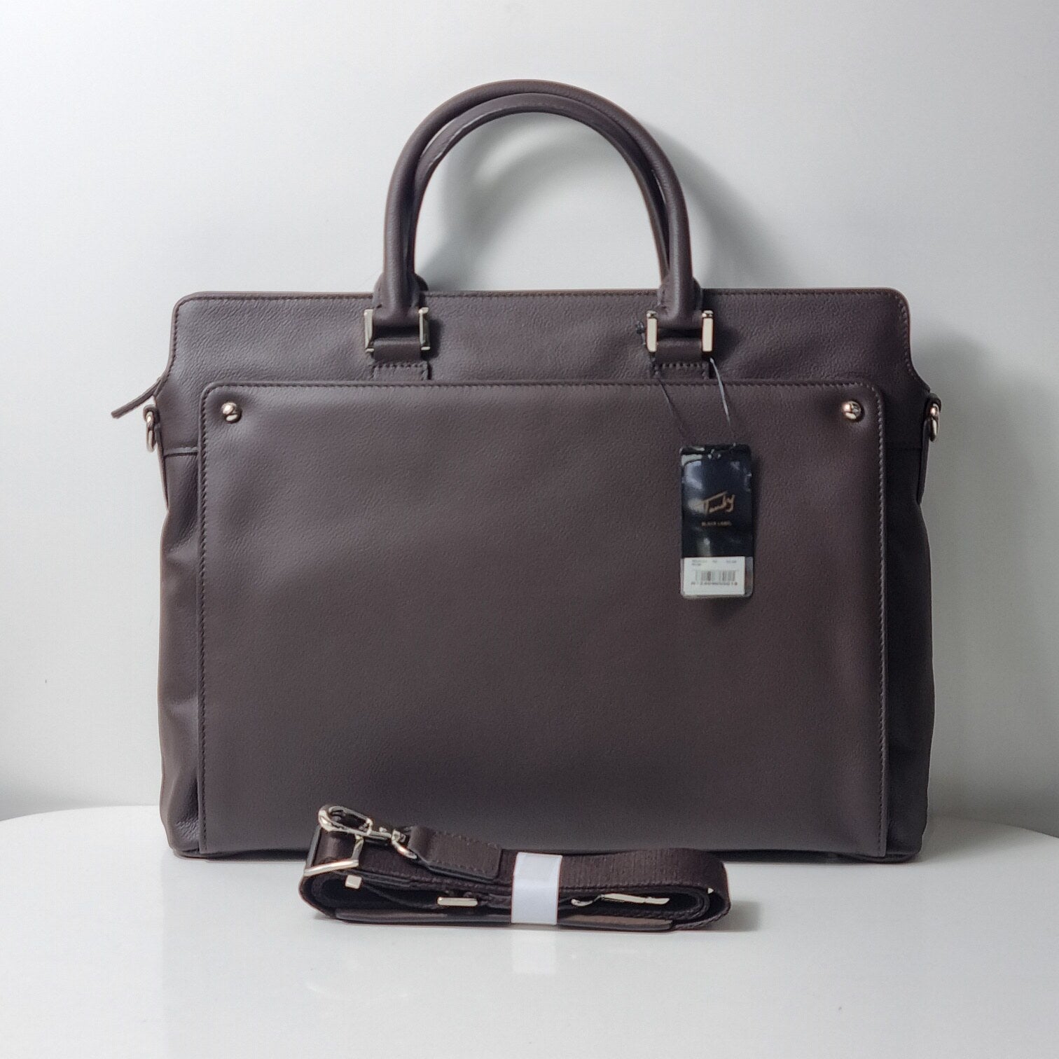 Tandi [CentralSejong] Men's Simple Calf Leather Briefcase B5403504VT