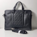 Tanji Men's Simple Cowhide Briefcase B5404104VT