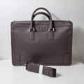 Tandy B5604305SB Men's Premium Leather Briefcase Cross Body Business Tote Bag