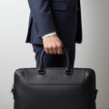 Tandy B5605305SB2 Men's Premium Leather Portfolio Crossbody Business Briefcase